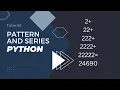 Increasing Decimal places Pattern and series Python practice Tutorial