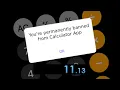 Calculator App Banned speedrun 11 13 Former WR