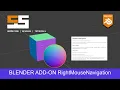 Blender add-on overview RightMouseNavigation