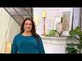 Susan Graver Every Day Liquid Knit Dolman-Sleeve Button-Back Top on QVC