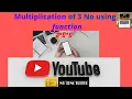 C program to find multiplication of 3 no using function Call by Reference Smith Tuscano