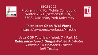 EECS1022 W21 - Java Tutorials
