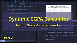 Build a Dynamic CGPA Calculator in Java Part 2 File Handling
