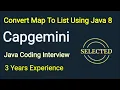 Convert Map To List Using Java 8 Capgemini Java Coding Interview