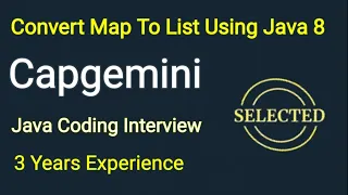 Convert Map To List Using Java 8 Capgemini Java Coding Interview