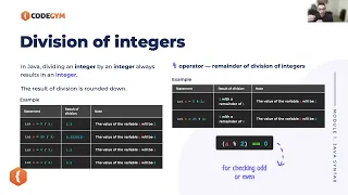 Integer Division Java CodeGym University Course