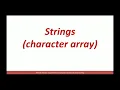 Understanding Strings in C and string functions strlen strcpy strcat strrev strcmp