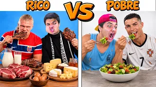 QUEM COMPLETA A DIETA DO JOGADOR EM 24 HORAS? (Rico Vs pobre Episódio 84)