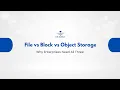 File vs Block vs Object Storage Why Enterprises Need All Three
