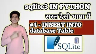 Insert Data In database Table Python with databases Sqlite3 In Hindi CodeWithHarry