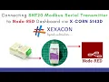 Connecting SHT20 Modbus Serial Transmitter to Node-RED Dashboard via XEXAGON X-CORN 5143D Gateway