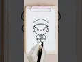 how to draw a police officer
