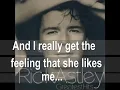 Rick astley  She wants to dance with me with lyyrics
