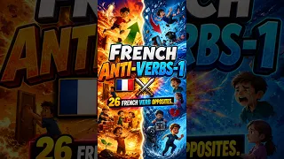 French Anti-Verbs-1 [#LearnFrench #Français #AIMusic #FreeEducation #AntiVerbs #ERGOZONE]