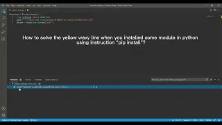 Solving python module could not be resolved from source