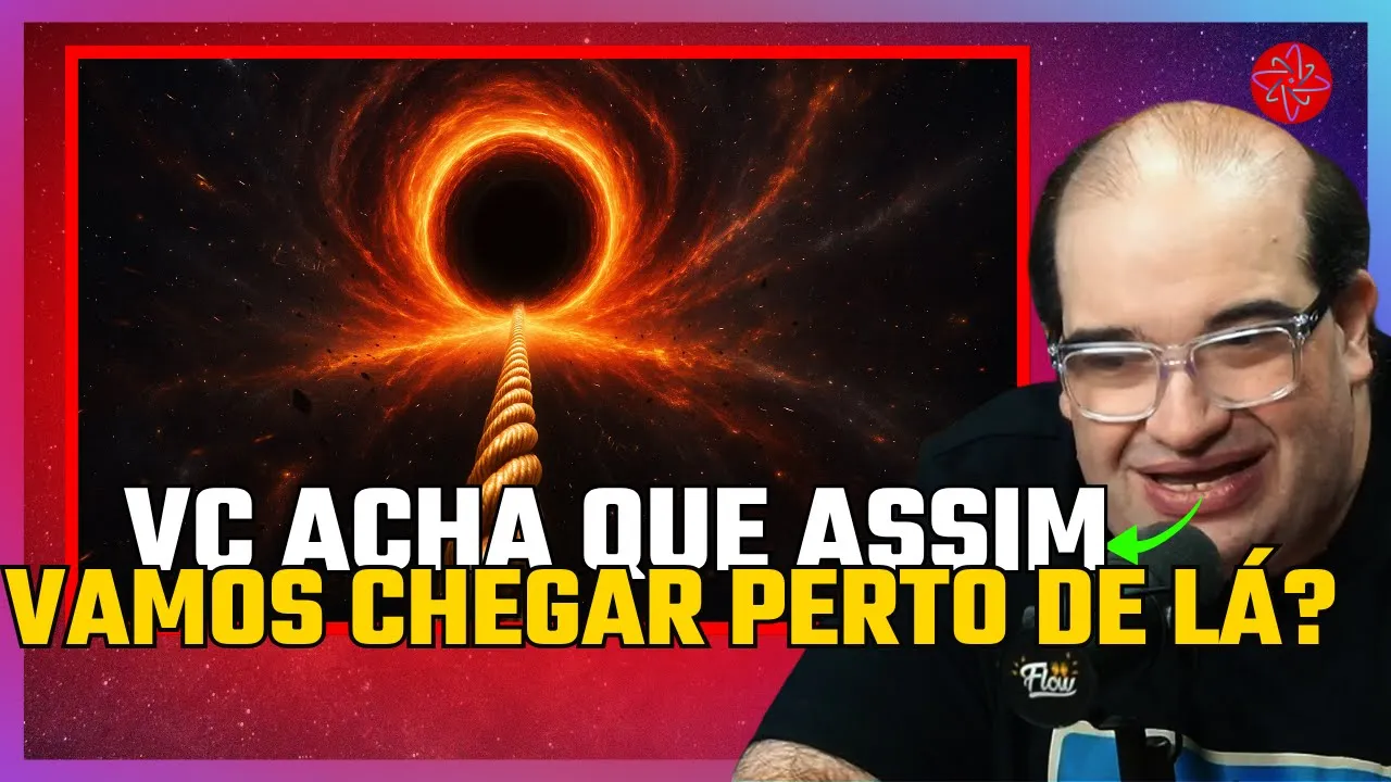 SE JOGAR UMA CORDA EM UM BURACO NEGRO