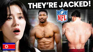 North Korean Beauty reacts to Hottest American Football Players
