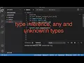 Typescript series episode 5 Explaining type inference any and unknown types