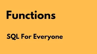 SQL For Everyone - Tutorial 22