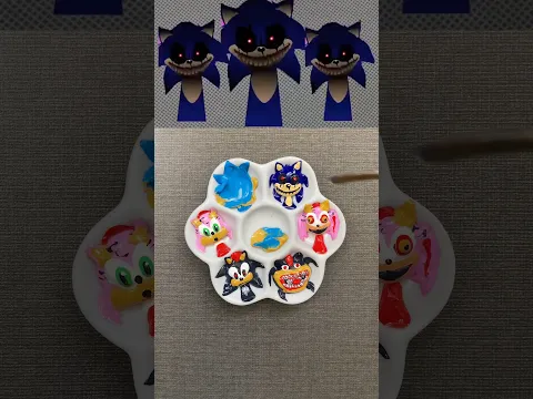 Sonic normal vs horror version #art #satisfying #sonic #memes