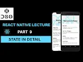 React Native lectures in Hindi State in react native State vs Variables