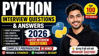 Python Interview Questions Answers 2026 Top 100 Python Interview Questions