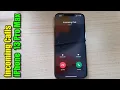 Incoming Call on the iPhone 13 Pro Max With Reflection Ringtone Sound