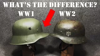 What is the Difference Between WW1 and WW2 German Army Helmets