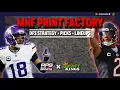 Download Lagu NFL DFS Picks \u0026 Lineups | VIKINGS @ BEARS | 9/8 - MNF Print Factory