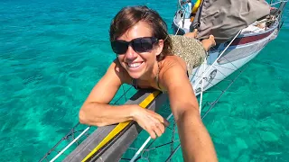 S3E32 Adventures in Hog Cay, sailing to Bueno Vista, and getting settled for bad weather