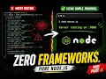 I Built a Server With ZERO Frameworks Just Node js Web Dev Series
