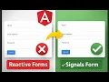 Angular Signals Form - The Right Way to Build Fast Forms Angular tutorial