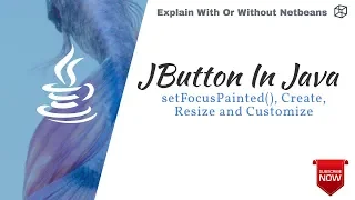 Lect 1 11 - JButton In Java setFocusPainted Explain In Detail