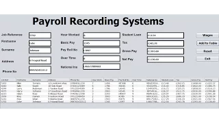How to Create Payroll Recording Systems with Table in Java NetBeans