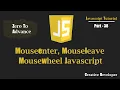 mouseenter mouseleave mousewheel Event Javascript Javascript Tutorial