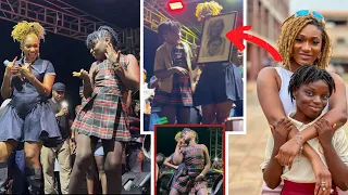 wendy shay with tracy shay on stage performing it s too late received beautiful arts from fans