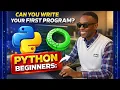 Write Your First Python Program After Installing Anaconda Python Tutorial for Beginners 2026