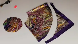 Eşarptan Kloş Etek Kesimi Dikimi ♻️✂️♻️