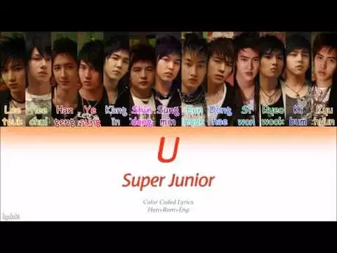 Download MP3 Super Junior (슈퍼주니어) – U (Color Coded Lyrics) [Han/Rom/Eng]