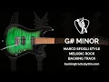 Marco Sfogli Style Melodic Rock Backing Track in G# Minor | 100 BPM