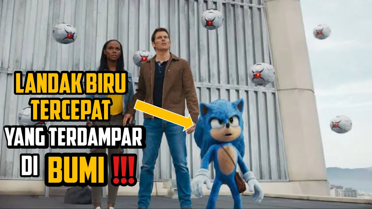 PETUALANGAN LANDAK BIRU TERCEPAT DI ALAM SEMESTA ~ ALUR CERITA FILM SONIC THE HEDGEHOG poster