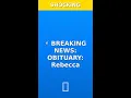 OBITUARY Rebecca I Frambach 1969-2025 - Here s What They re NOT Telling You