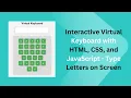 Virtual Keyboard with HTML CSS and JavaScript Step-by-Step Guide