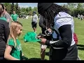 Saskatchewan Roughriders visit Humboldt to honour the community after fatal bus crash
