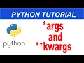 args and kwargs in Python-30 python complete course in