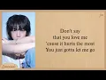 Download Lagu Jin Don’t Say You Love Me Lyrics