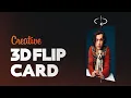 3D Flip Card Animation using HTML CSS