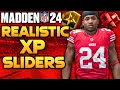 Madden 24 REALISTIC XP Progression Sliders Full Breakdown