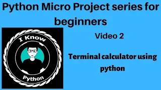 Beginners Terminal Calculator Using Python
