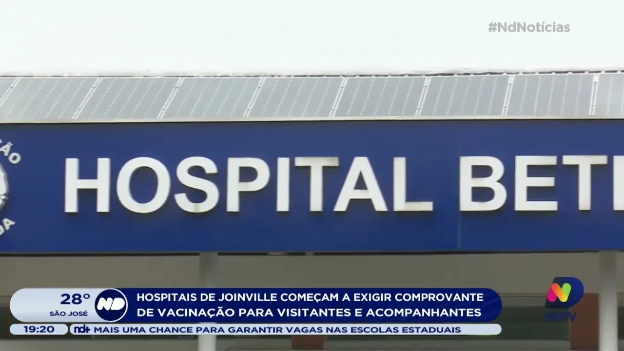 Hospitais de Joinville começam a exigir comprovante de vacinação para visitantes